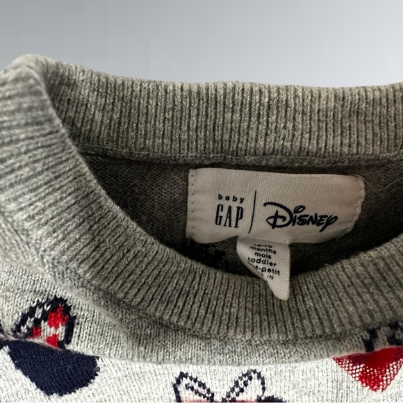GAP Minnie Mouse Sweater & GAP Minnie Mouse Jeans with Bows - Size: 12-18 mths - Picture 5 of 6